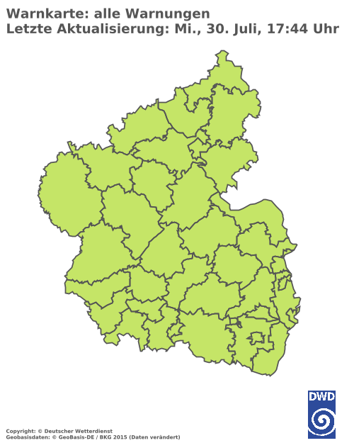 Aktuelle Wetterwarnungen für Germersheim