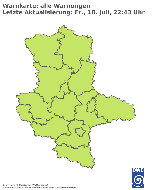 Aktuelle Wetterwarnungen für Harz - Tiefland