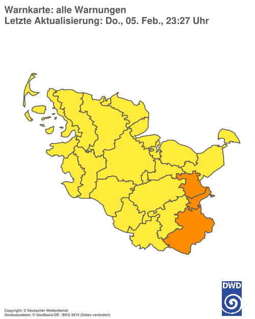 Aktuelle Wetterwarnungen für Hamburg