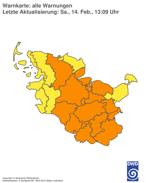 Aktuelle Wetterwarnungen für Hamburg