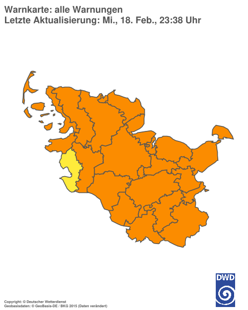 Aktuelle Wetterwarnungen für Hamburg