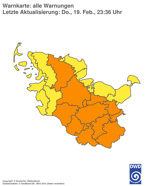 Aktuelle Wetterwarnungen für Hamburg