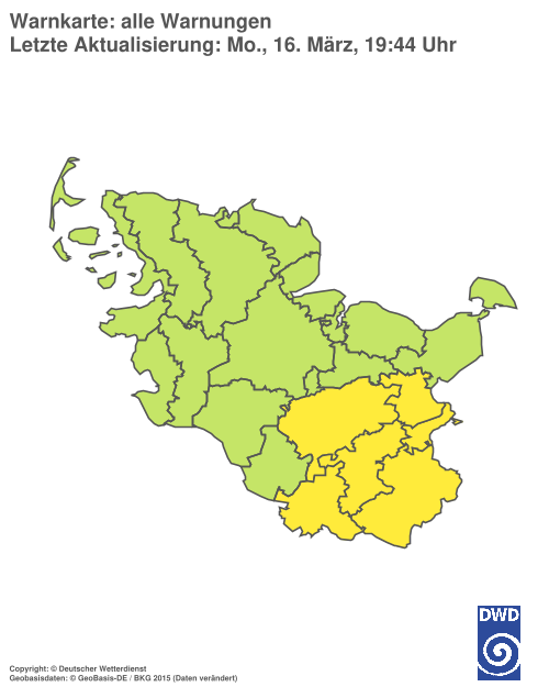 Aktuelle Wetterwarnungen für Hamburg
