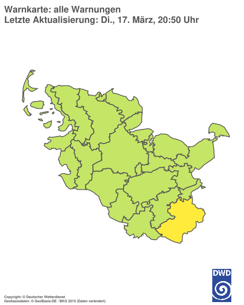 Aktuelle Wetterwarnungen für Hamburg