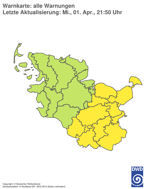 Aktuelle Wetterwarnungen für Hamburg