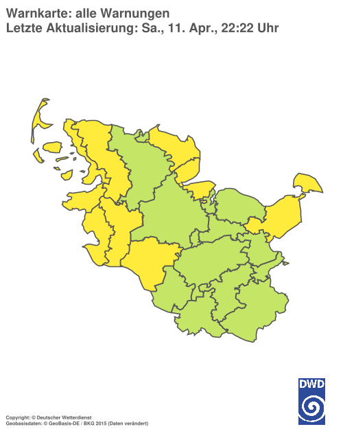 Aktuelle Wetterwarnungen für Hamburg