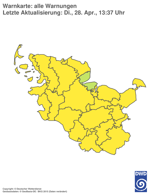 Aktuelle Wetterwarnungen für Hamburg
